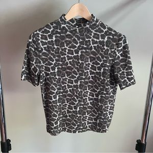 Zara Leopard Top